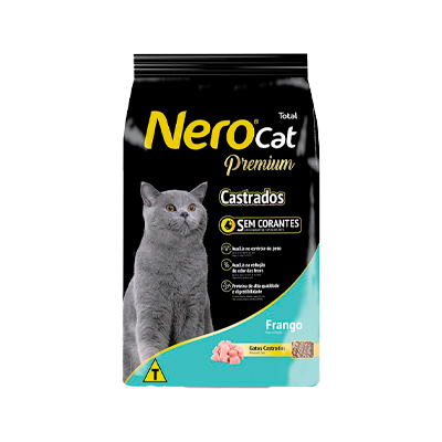 Ração Nero para Gatos Adultos Castrados 20kg