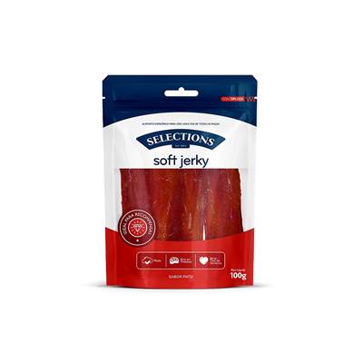 Snack Desidratado Soft Jerky Selections for pets para Cães 100g