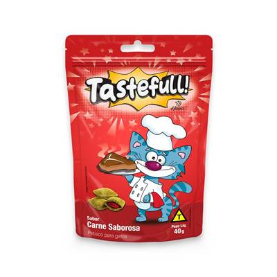 Petisco Hana Tastefull Carne Saborosa para Gatos Adultos 40g