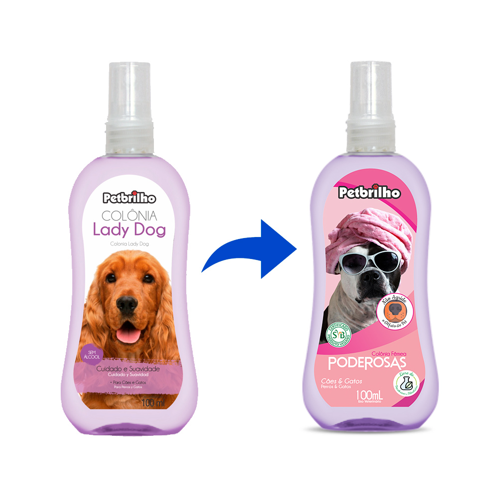 Perfume Petbrilho Vegano para Cães Fêmeas
