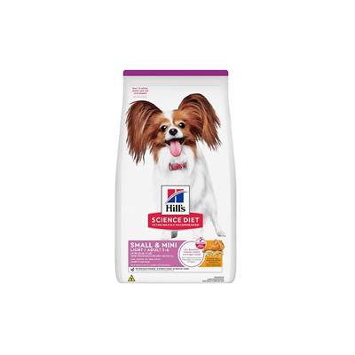 Ração Hill's Science Diet Light para Cães Adultos de Porte Pequeno e Mini