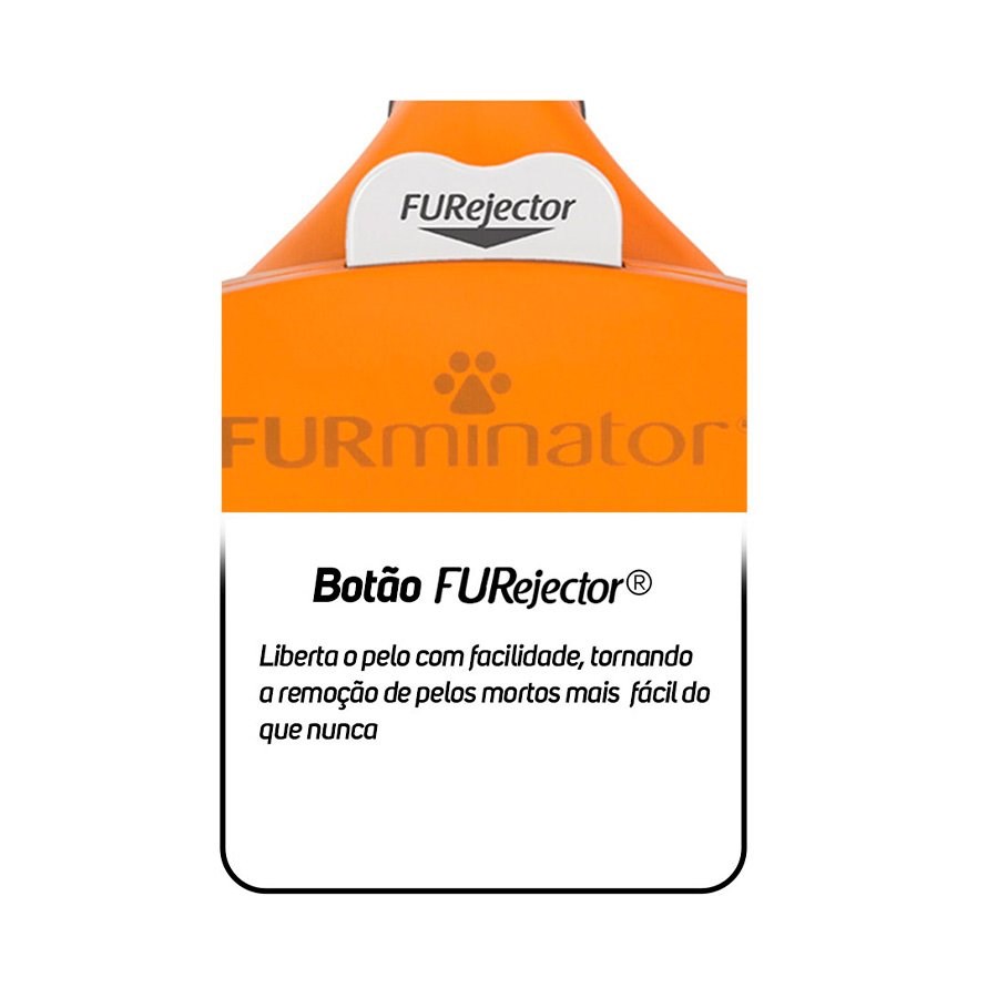 Escova New Furminator M para Cães de Pelo Curto