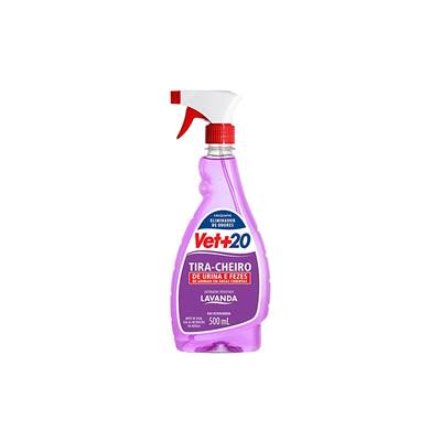 Eliminador De Odores Vet+20 Tira Cheiro Lavanda 500ml
