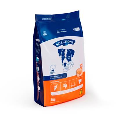 Ração Selections For Pet para Cães Filhotes Mini/Pequenos sabor Frango 3kg