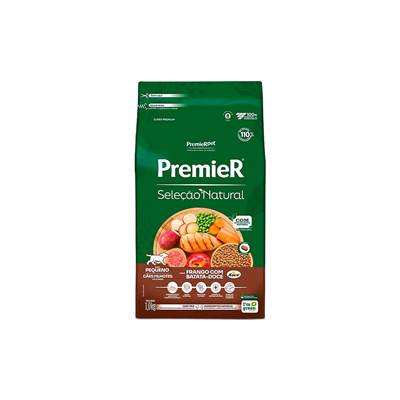 Ração Premier Seleção Natural para Cães Filhotes Raças Pequenas sabor Frango & Batata Doce 1kg