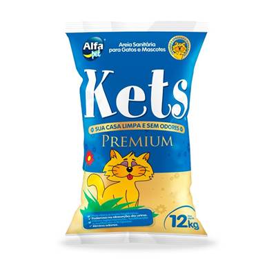 Areia Sanitária Premium Kets 12kg