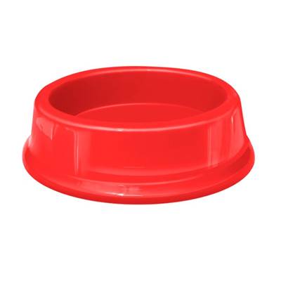 Comedouro Furacão Pet de Plástico Vermelho para Gatos