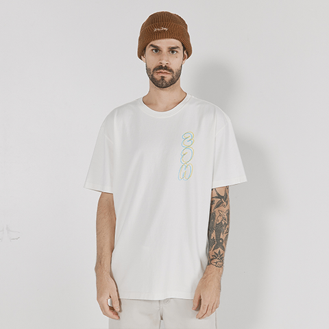 T-Shirt Wide Psy Board Branco | Zee.Dog