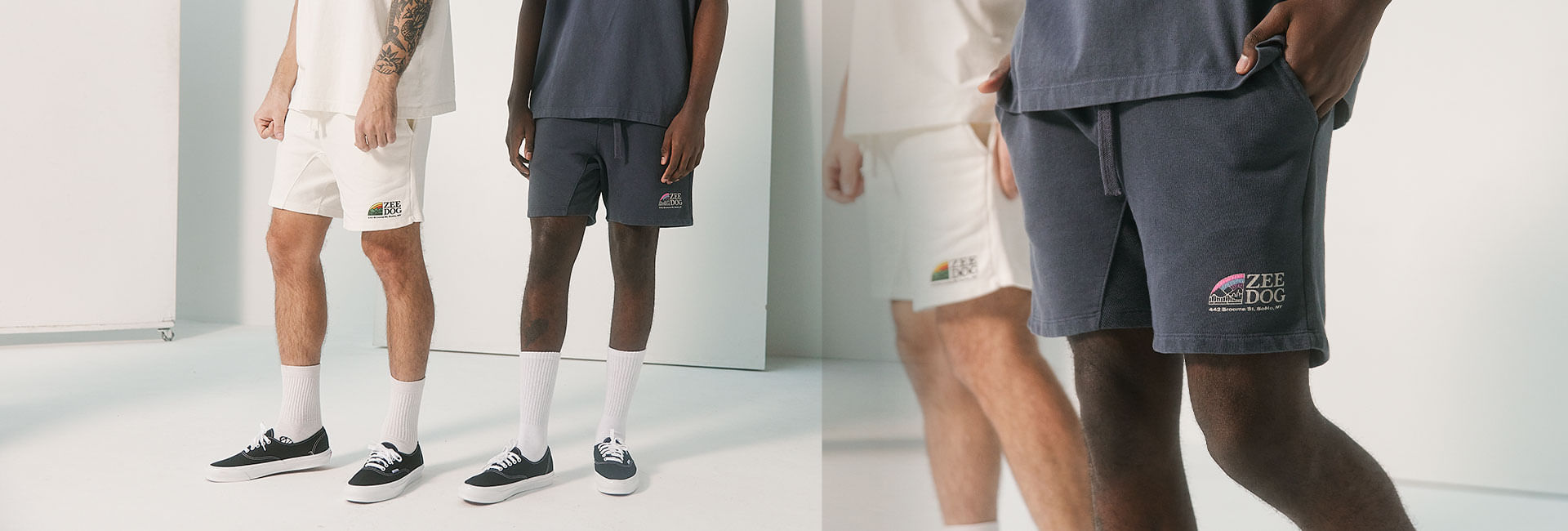 Bermuda Grid Cotton Masculino Heritage Branco | Lifestyle Images