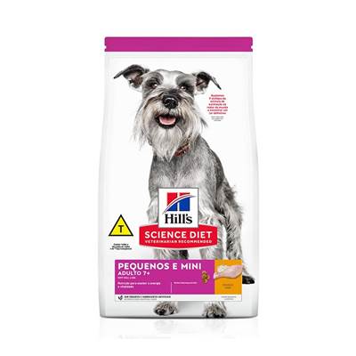 Ração Hill's Science Diet para Cães Adultos 7+ Raças Pequenas e Miniatura 2,4kg