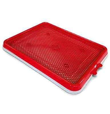 Sanitário Pet Injet para Cães Xixi Pets Premium Vermelho U