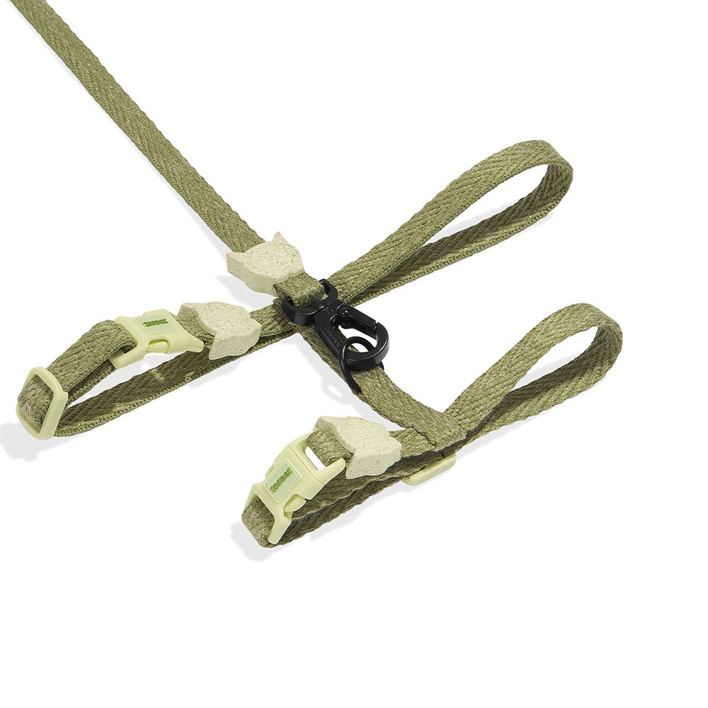 Peitoral com Guia para Gatos Moss Naturals