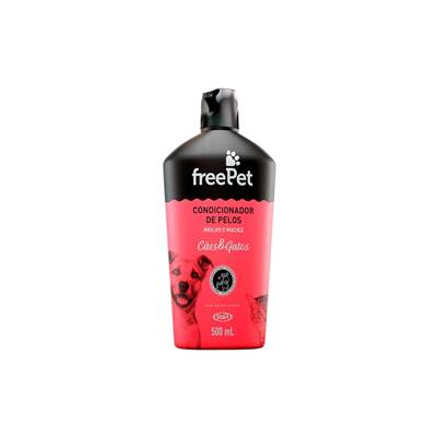 Condicionador de Pelos Free Pet Brilho e Maciez para Cães e Gatos 500ml
