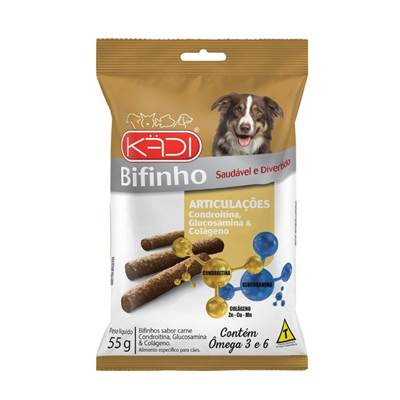 Snack Kadi Bifinho Articulações para Cães Sabor Carne 55g