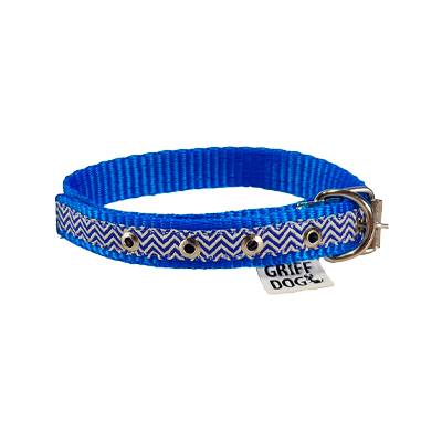 Coleira Griff Dog Poliéster Azul para Cães 1