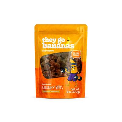 Snack They Go Bananas Chunky Bites Banana para Cães 170g