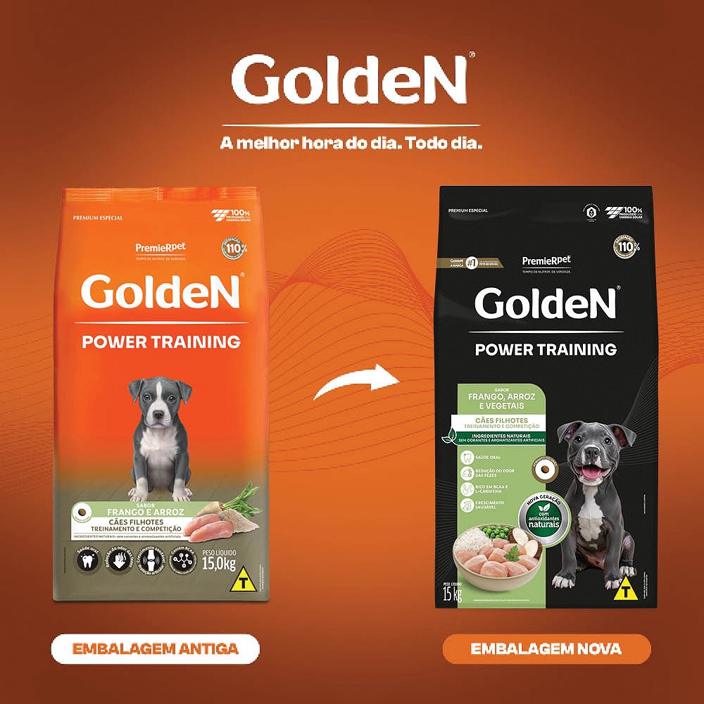Ração Golden Power Training para Cães Filhotes