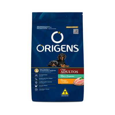 Ração Origens para Cães Adultos de Raças Pequenas sabor Frango e Cereais 15kg