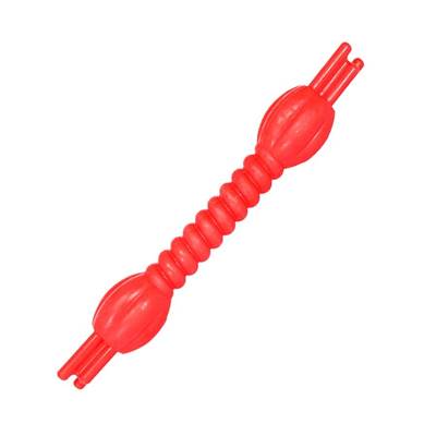 Brinquedo Furacão Pet Bastão Torcido de Borracha Maciça Vermelho para Cães U