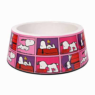 Comedouro Zooz Pets Snoopy Quadpink para Cães M
