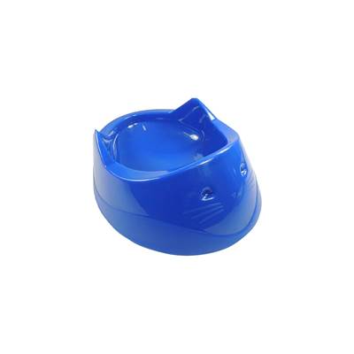 Comedouro Cara de Gato Azul Furacão Pet para Gatos 200ml