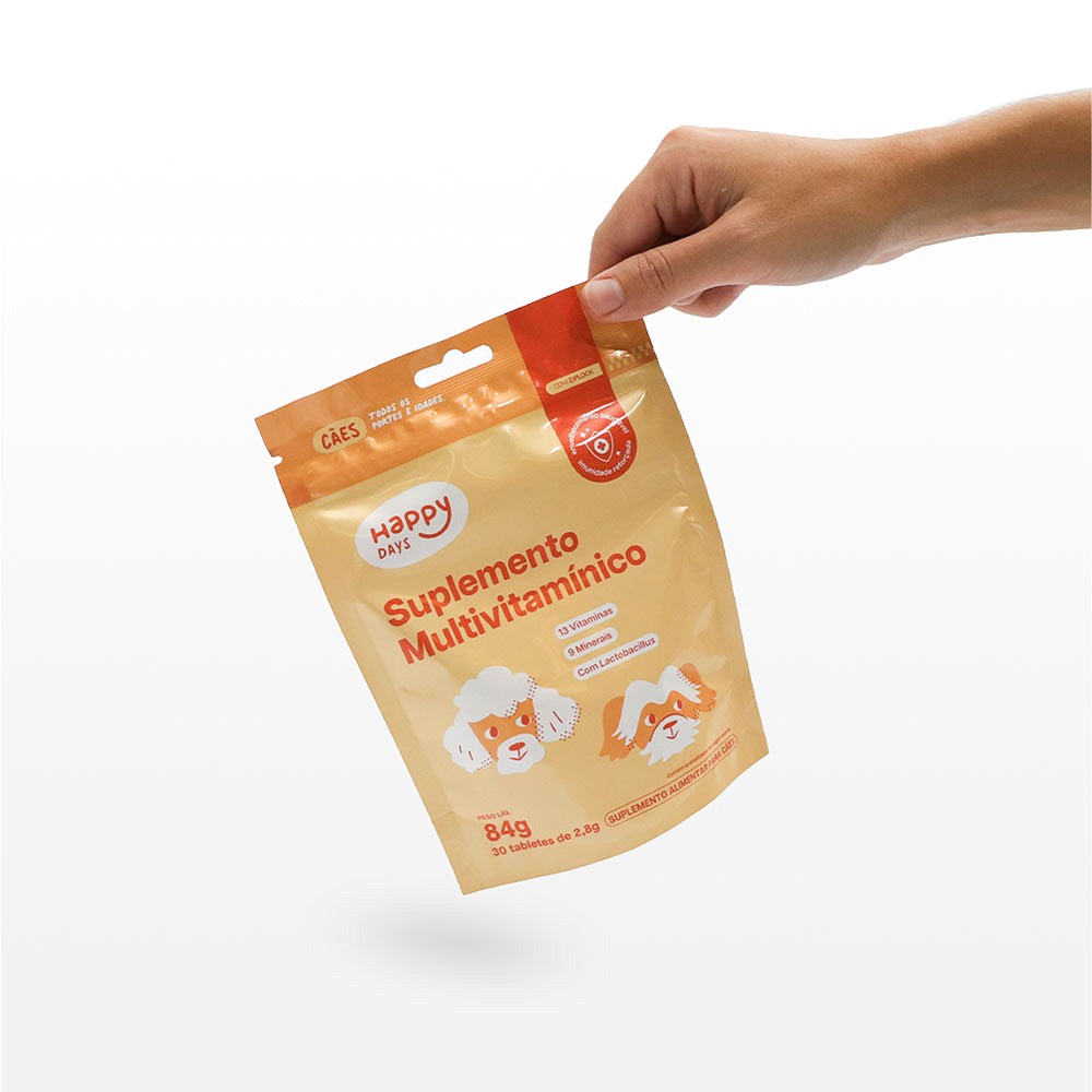 Suplemento Happy Days Multivitamínico para Cães | Zee.Now