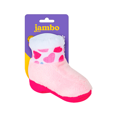 Brinquedo Jambo Mordedor Pelúcia Pop Bota para Cães U