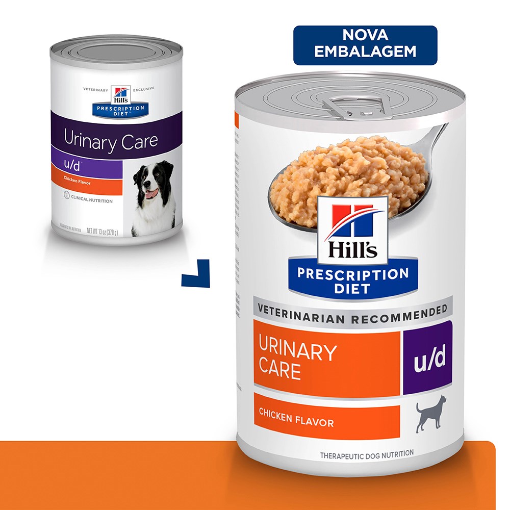 Ração Úmida Hills Prescription Diet U/D Cuidado Urinário para Cães Adultos com Doenças Urinárias