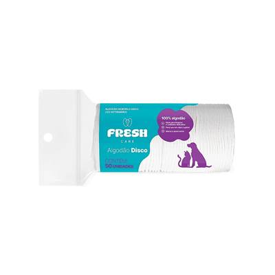 Algodão Fresh Care para Cães e Gatos com 50 unidades U