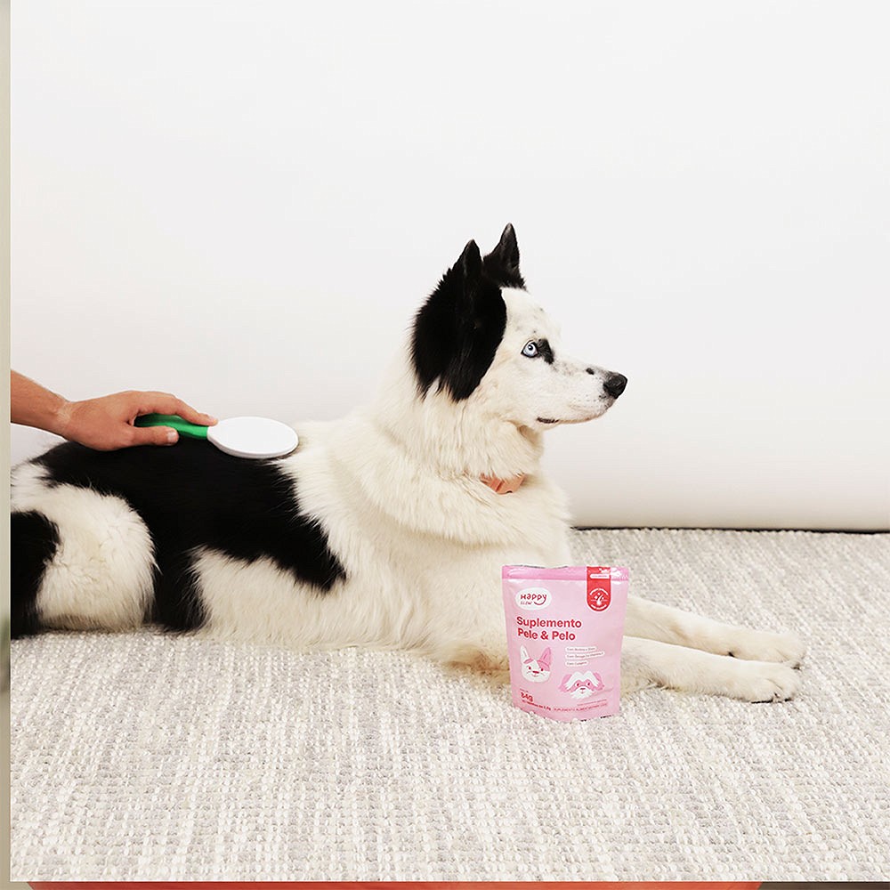 Suplemento Happy Glow Pele e Pelo para Cães 