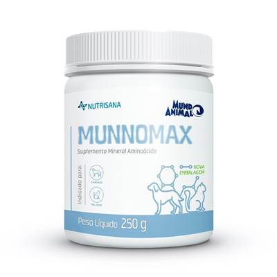 Suplemento Munnomax Nutrisana Mundo Animal para Cães e Gatos 80g
