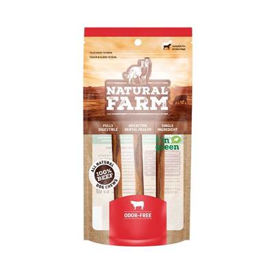Osso Palito Bovino 6 Beef com 3 Unidades para Cães Natural Farm 3 unidades