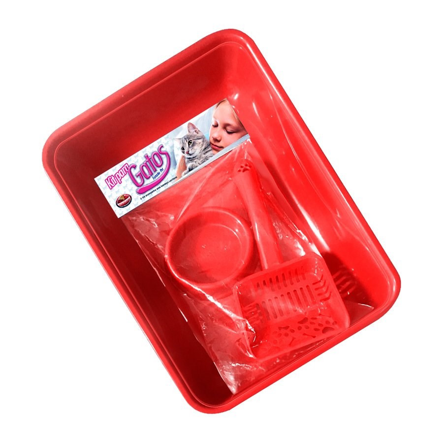 Kit Furacão Pet para Gatos Vermelho