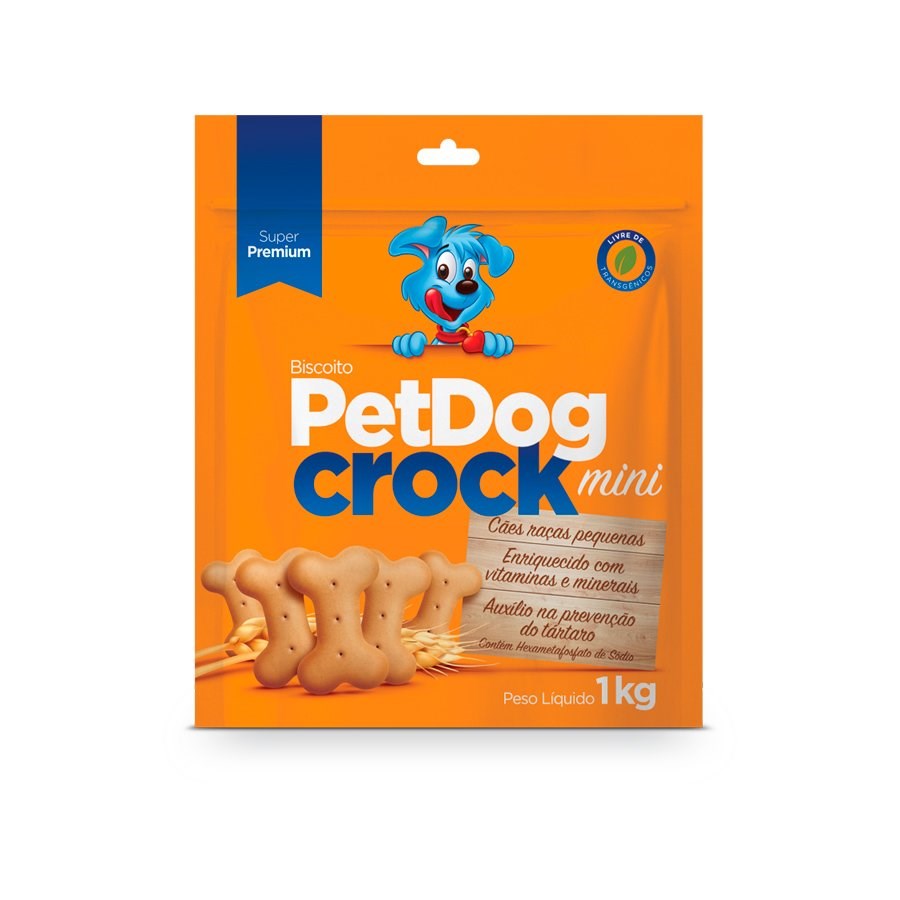 Biscoito Pet Dog Crock Mini para Cães de Raças Pequenas