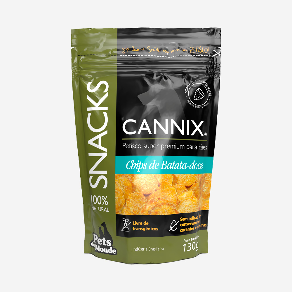 Petisco Natural Cannix Chips de Batata Doce 