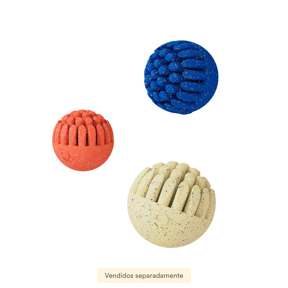 Brinquedo Bolinha Dedos Vermelho para Cães