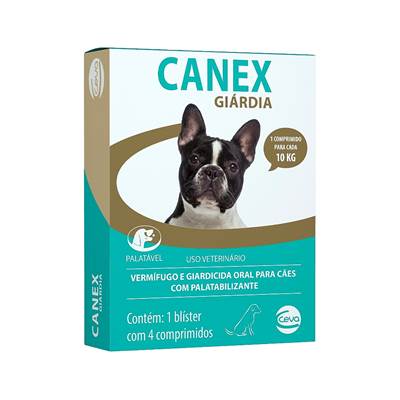 Vermífugo Canex Giárdia Ceva 4 comprimidos