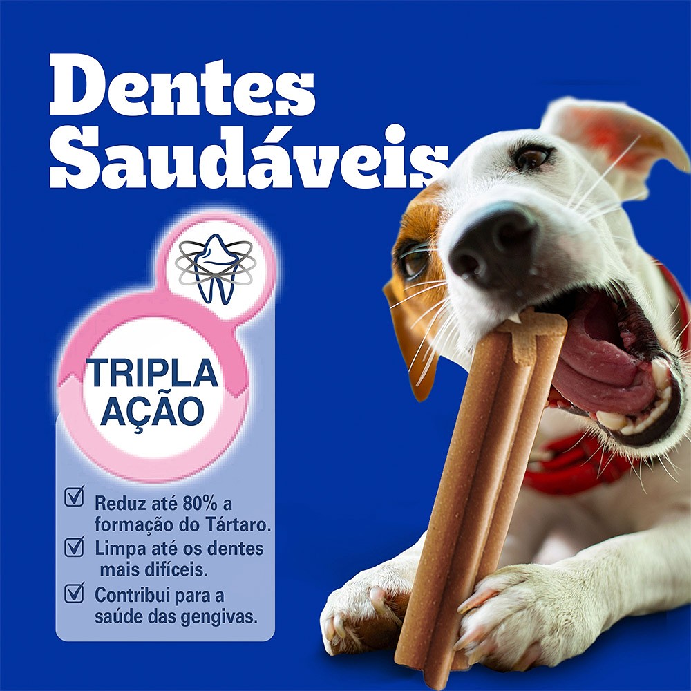 Petisco Dentastix para Cães Adultos Raças Médias
