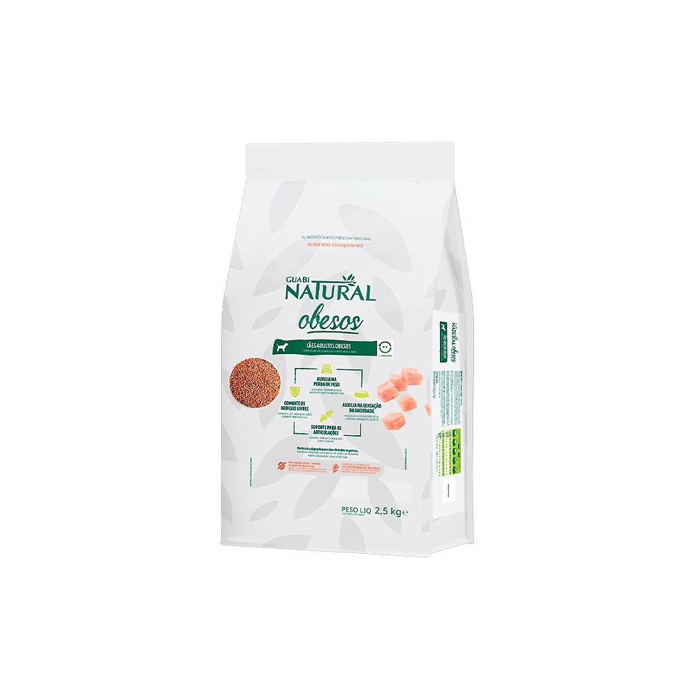 Ração Guabi Natural Obesos para Cães Adultos sabor Frango