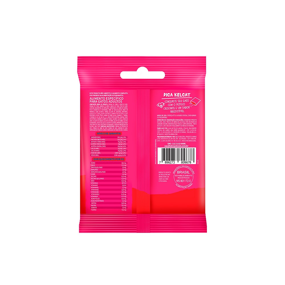 Snack Kelcat para Gatos Sabor Carne