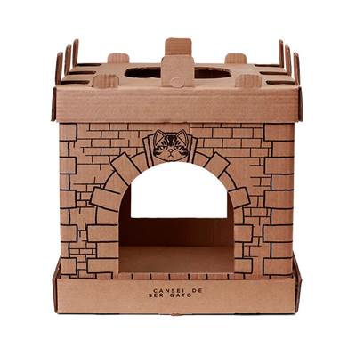 Arranhador Castelo de Papelão Cansei de Ser Gato U