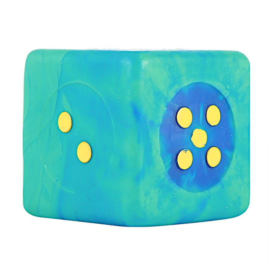 Brinquedo Art Injet Dado Mágico Maciço Pintado para Cães