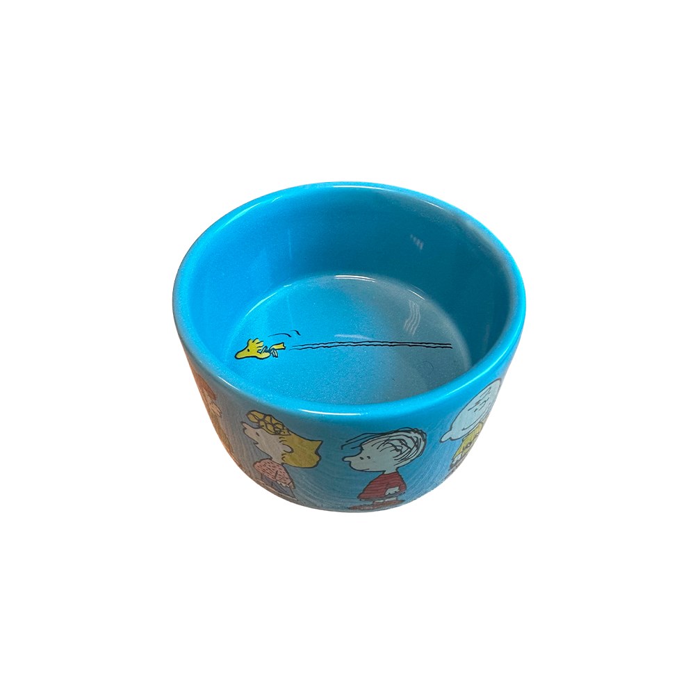 Comedouro Zooz Pets All Friends Porcelana Azul para Cães e Gatos
