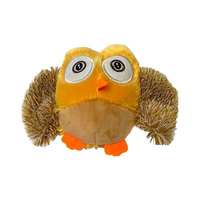 Brinquedo Napi Pelúcia Coruja Bege para Cães U