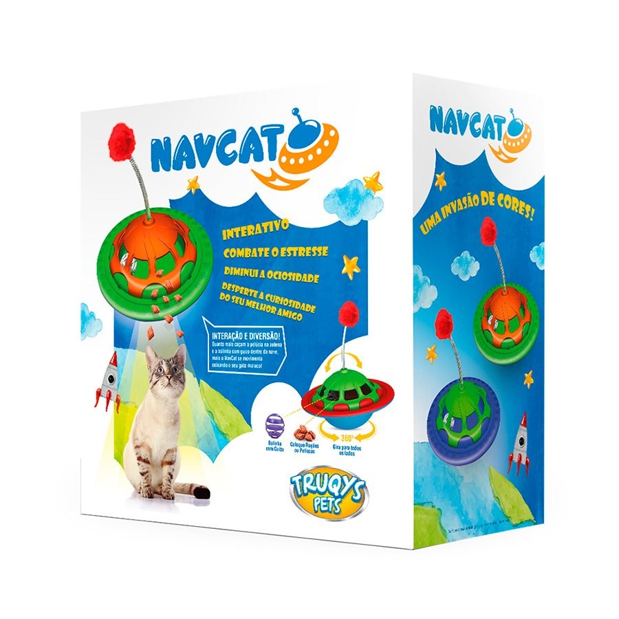Brinquedo Nav Truqys para Gatos Roxo