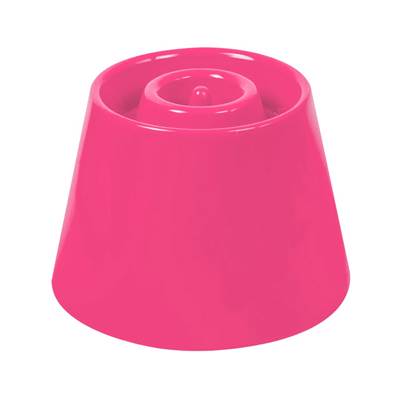 Comedouro Alto e Lento Pet Games Dog Eat Rosa para Cães P