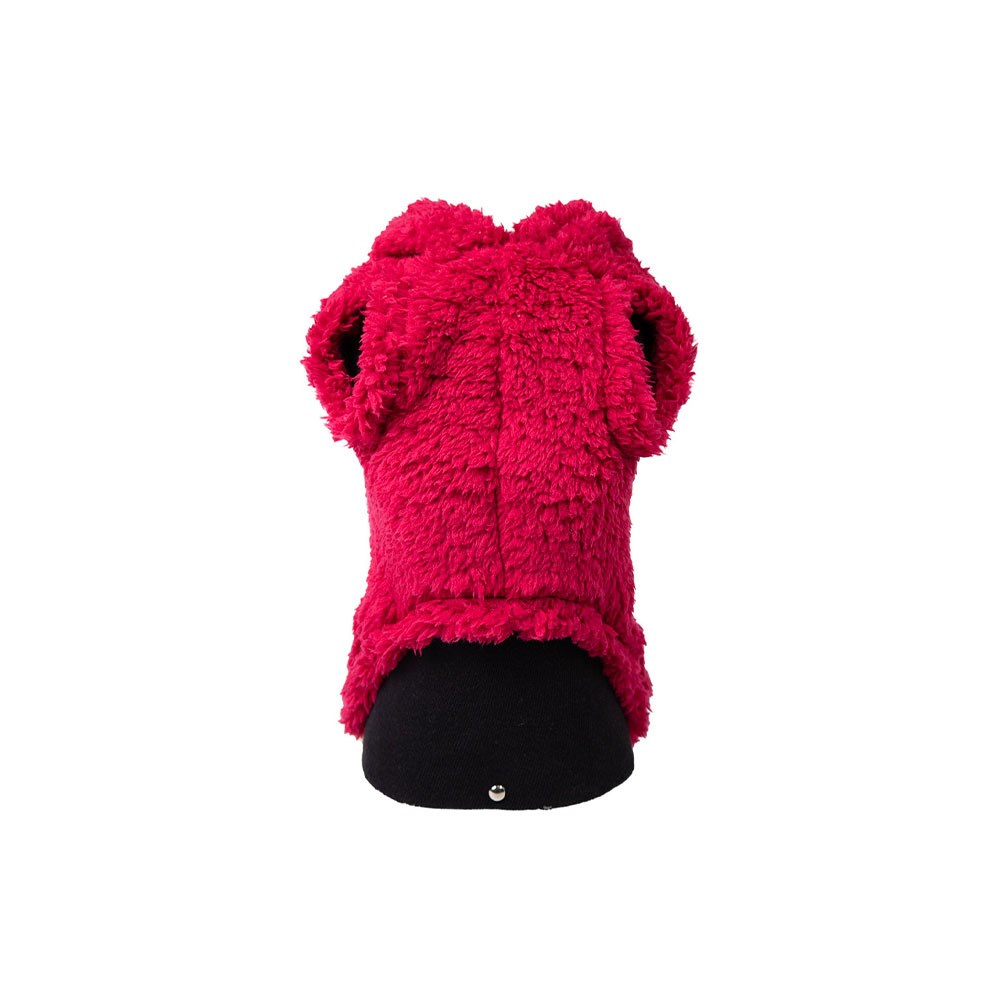 Blusa com Capuz Fábrica Pet Peludinha Rosa para Cães e Gatos