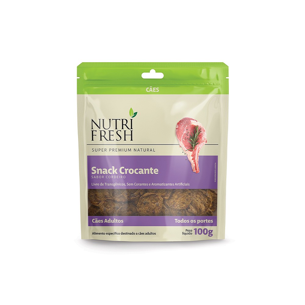 Snack Crocante Nutrifresh para Cães sabor Cordeiro