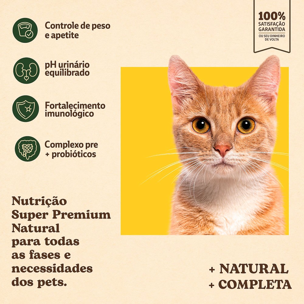 Ração Quatree Supreme para Gatos Castrados Sabor Frango e Batata Doce