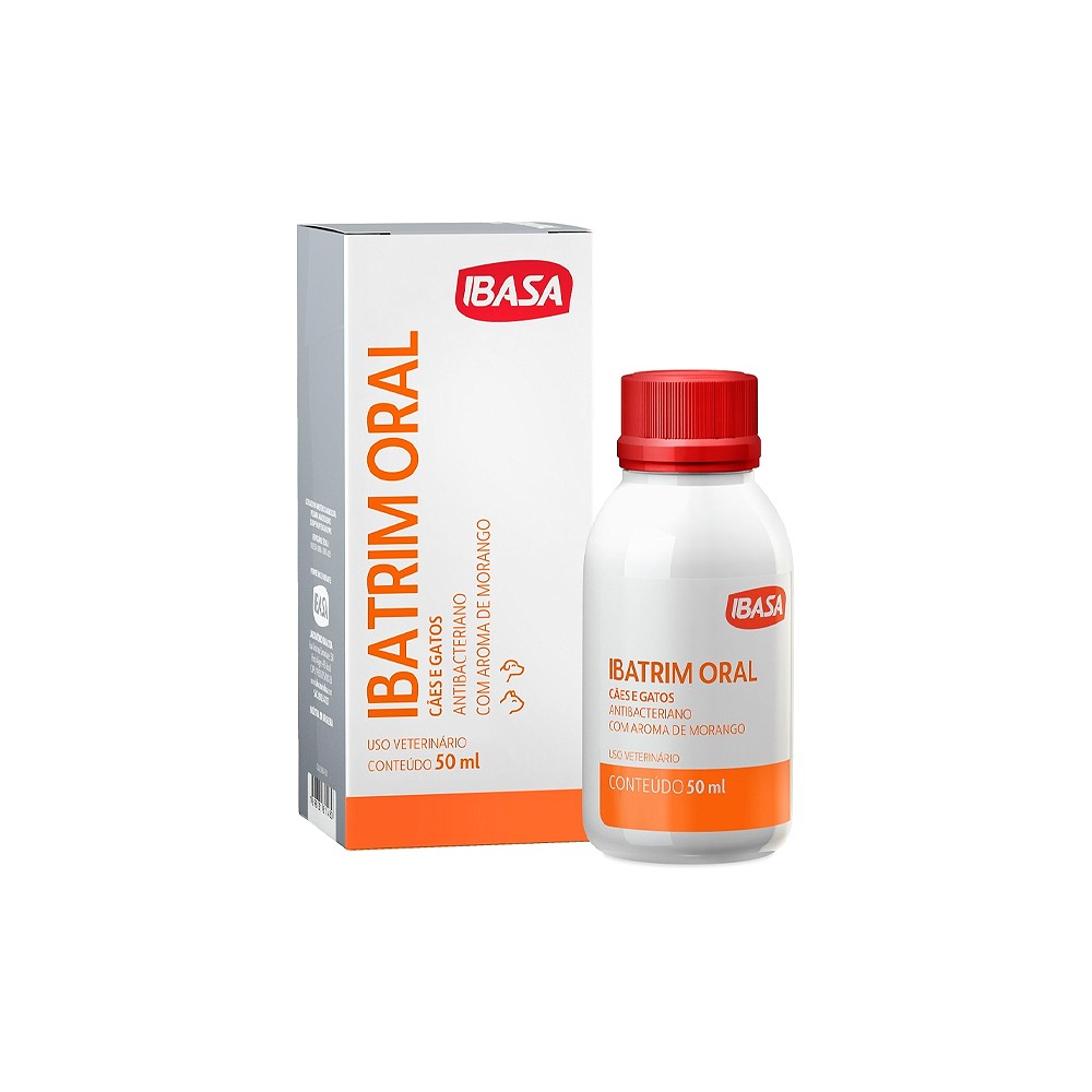 Medicamento Antibacteriano Ibasa Ibatrim para Cães e Gatos